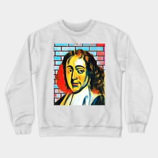 Baruch Spinoza Abstract Portrait | Baruch Spinoza Artwork 3 Crewneck Sweatshirt
